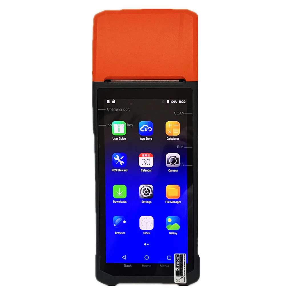 5.5 inch or 5.9 inch odm oem Smart Android Handheld wireless data payment pos system for sale