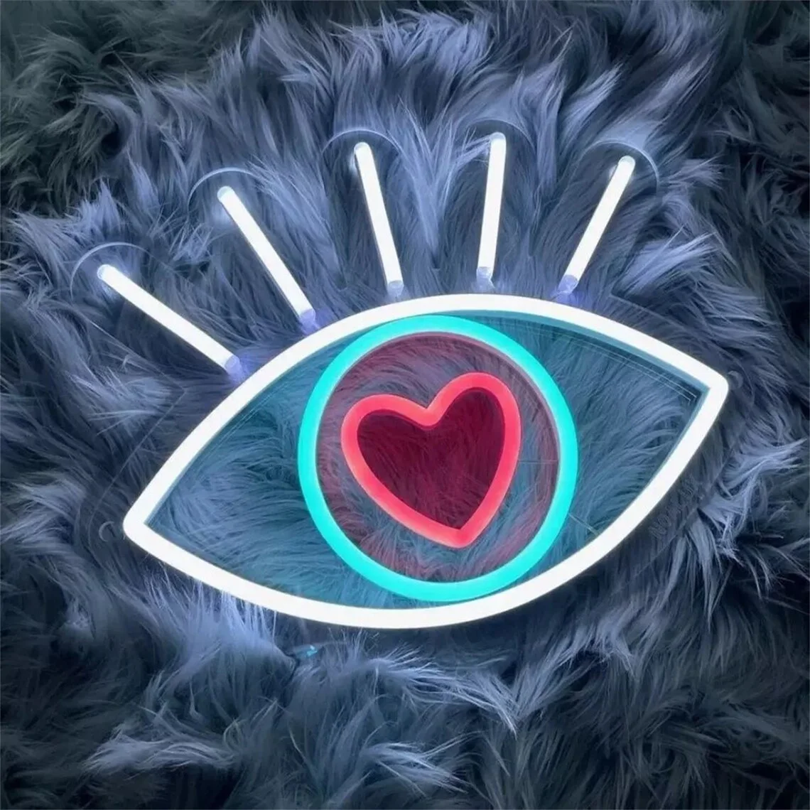 Wholesale Oem custom Made rgb lamp flexible rope evil eye led neon light for occassion