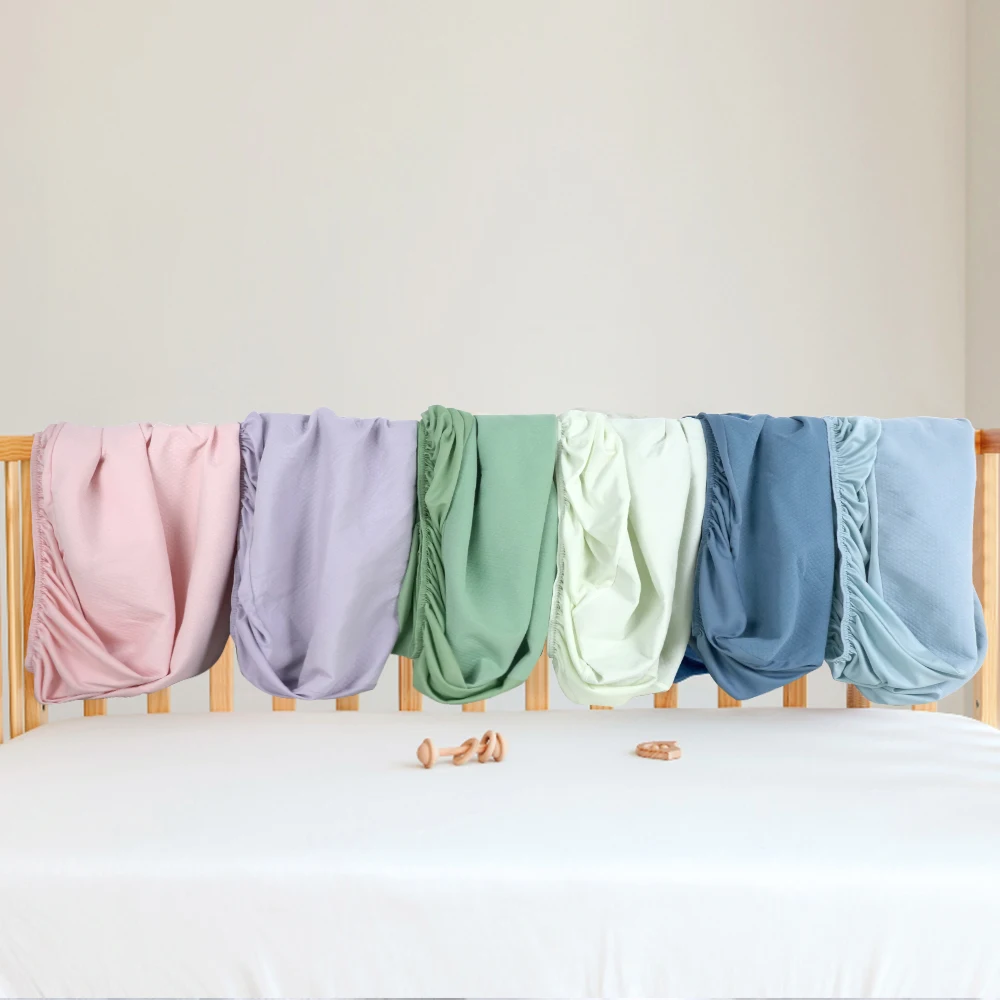 100% Cotton Fitted Crib Baby Sheets Waterproof Fitted Sheet Crib Cotton Baby Girl Crib Sheets for Baby