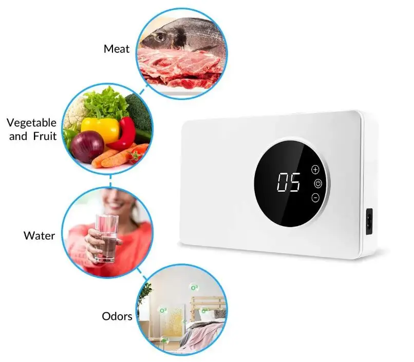 Портативный генератор озона 2 в 1, очистители воздуха, озонатор, генератор озона для овощей и фруктов