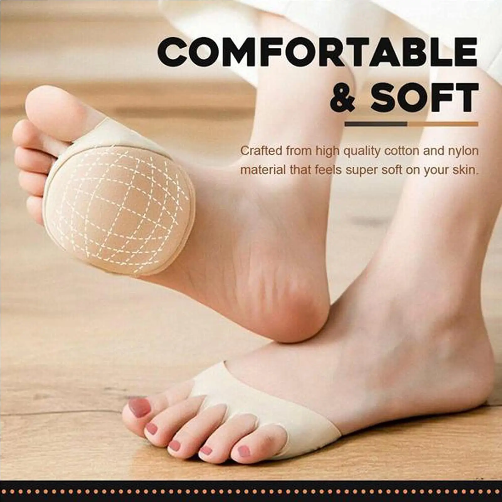 Silicone Honeycomb Forefoot Pad  Women High Heel Shoes Foot Blister Caretoes Insert Pad Insole Breathable Mat Pain Relief