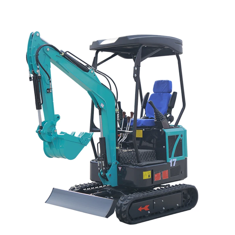 Home Use Towable Backhoe Kubota Engine Excavator Mini 1.7ton 2 Ton Mini Excavator Mower for Side Swing Function