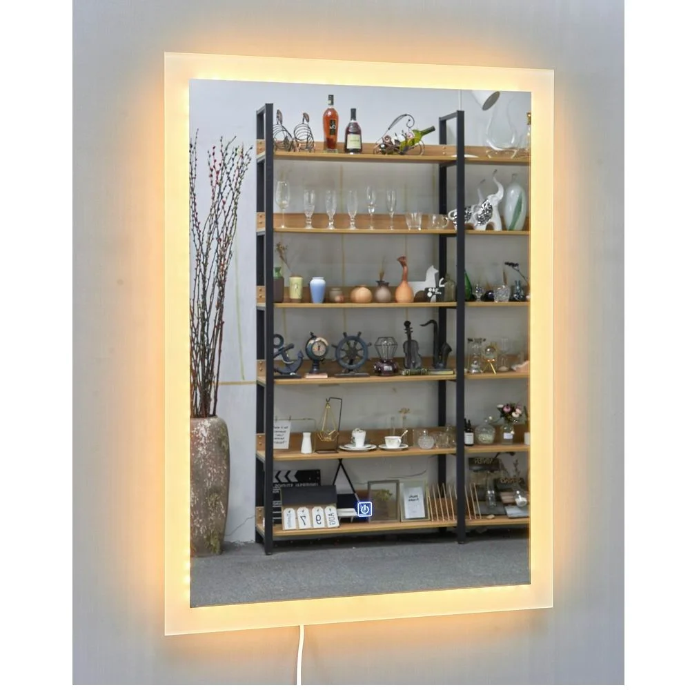 Rectangle Touch Screen Smart Fancy Bathroom Vanity Cabinet Led Light Mirror