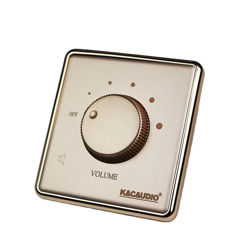 10w Square Volume Controller Wall Mount Volume Control Switch For Speaker