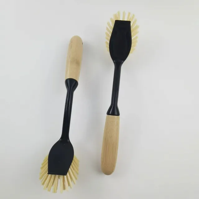 Factory Cheap Good Bamboo Handle Kitchen Dish Scrubber Brush for Kitchen