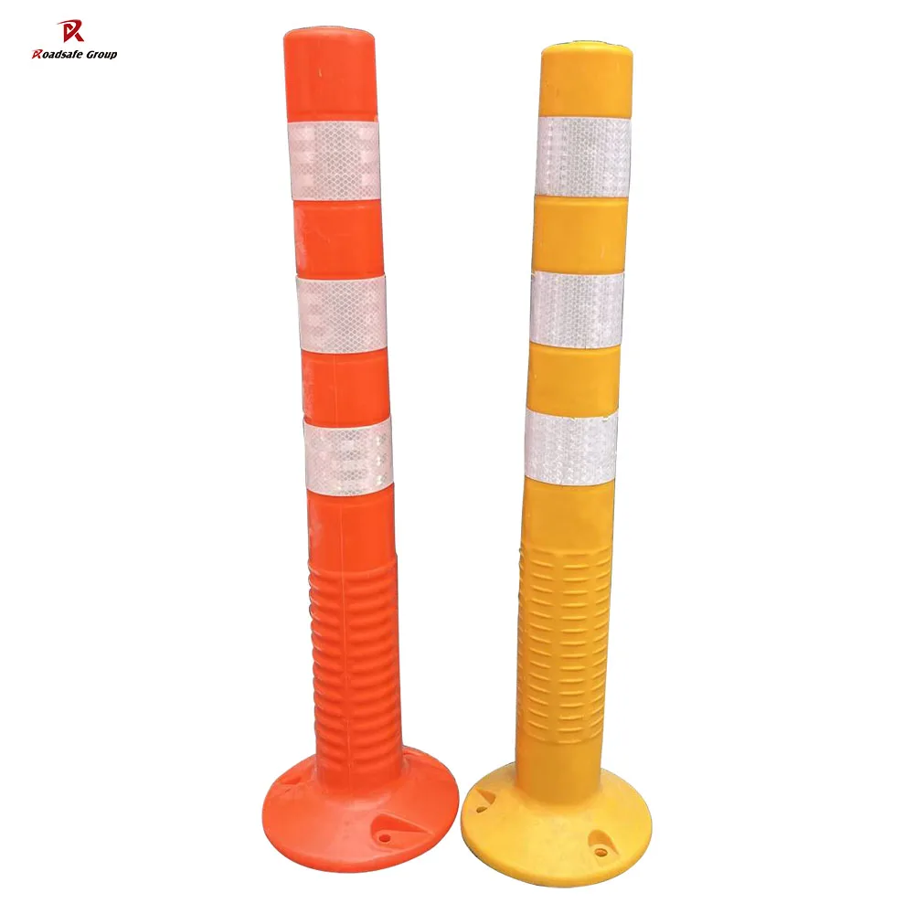 20 years manufacturer 530g light flexible reflective traffic orange yellow delineator post