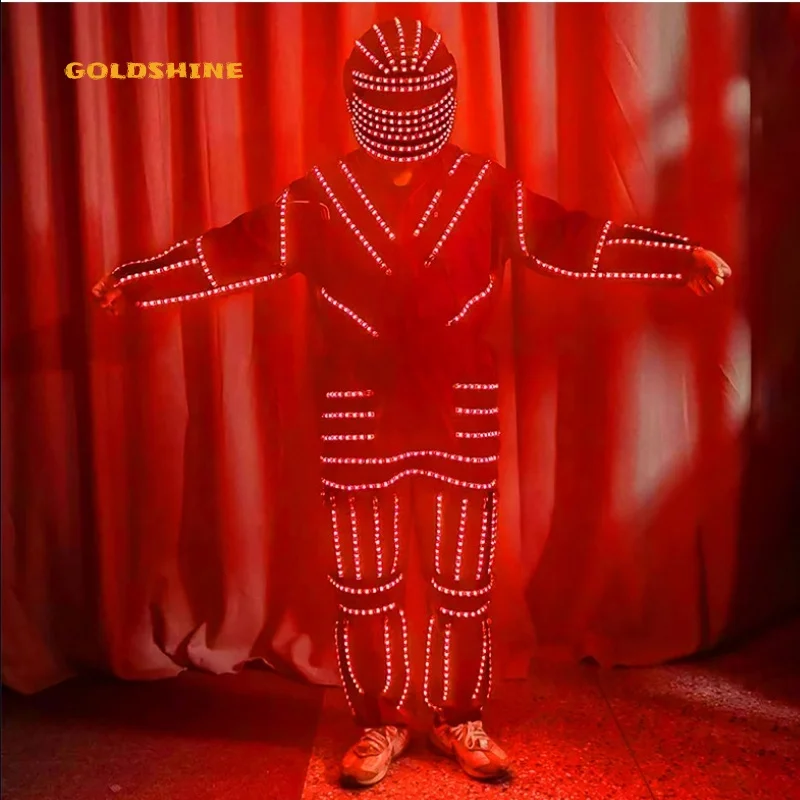 LED Luminous coat Dance Show Nightclub Clothes DJ Costumes Christmas Halloween Party cosplay Suit laser dance dancing props KTV