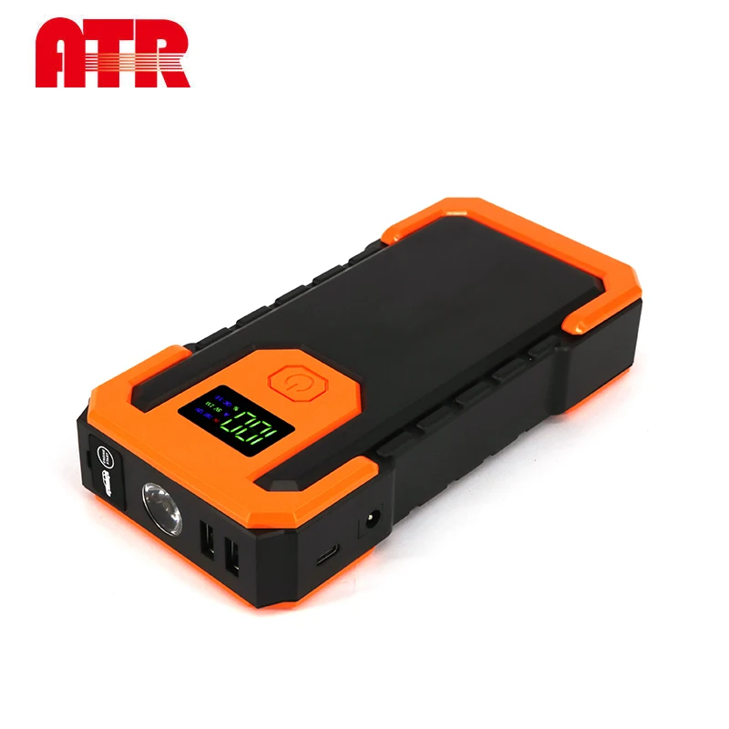 Car Battery Booster Charger 4 Cells Lithium Battery Pack 16000Mah Portable Car Jump Starter