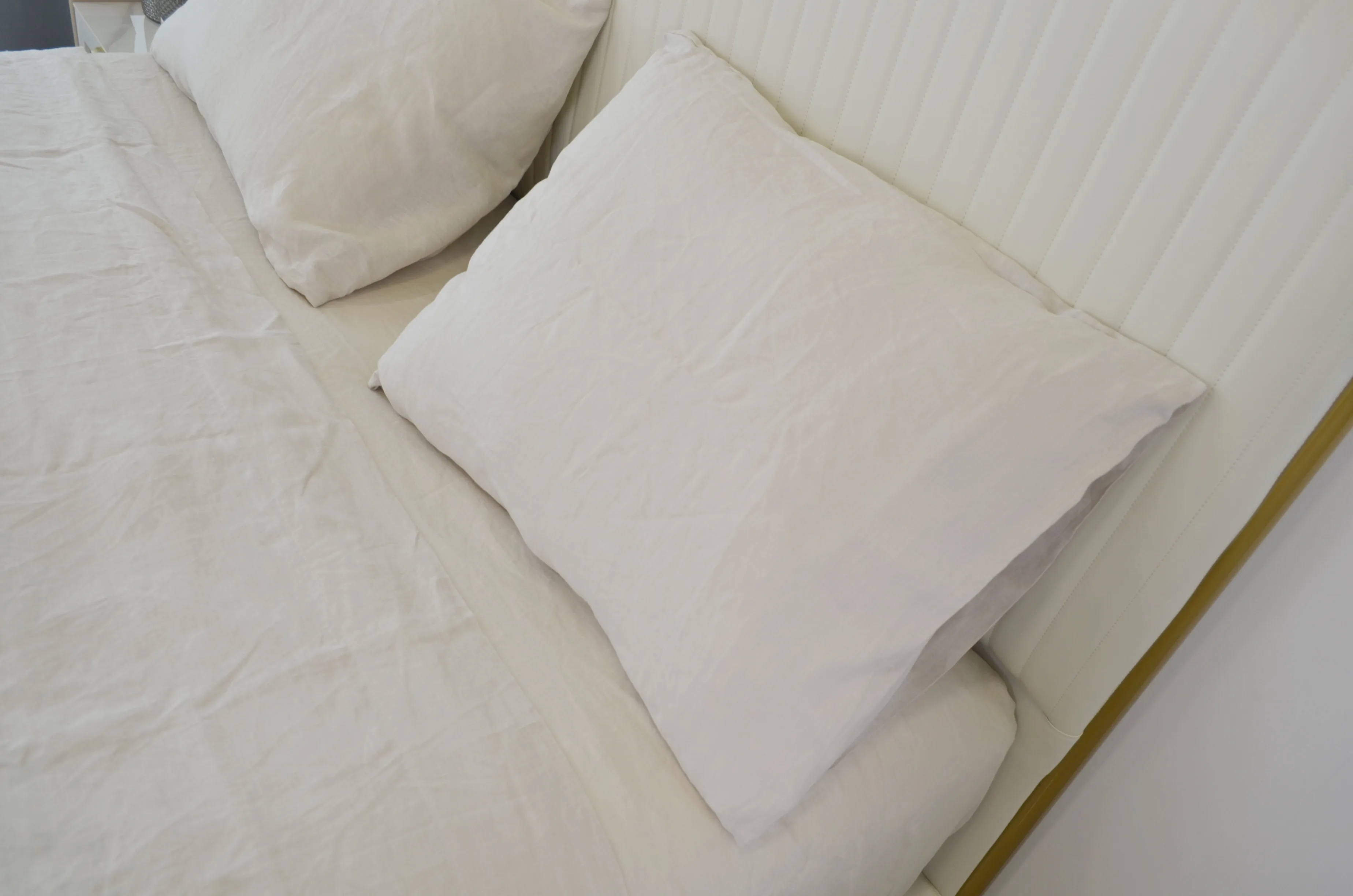 High Quality 100% Natural Pure Flax French Linen 4 Pc Bedding Set Tenceyocell Solid Color Bed Sheets Linen