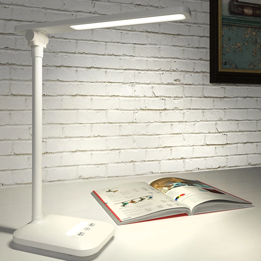 Wholesale Residential LED Table Lamps White Flexible Dimming Touch led desk lamp for office laptop Folding table light