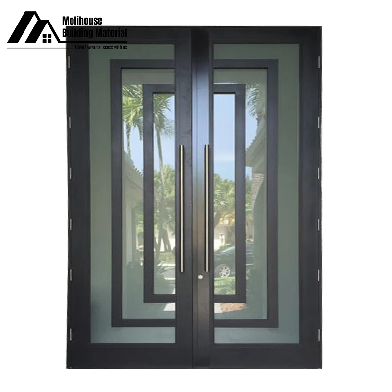 Superior in Quality European Luxury Style Security Wrought Iron Door Entry Main Iron Door