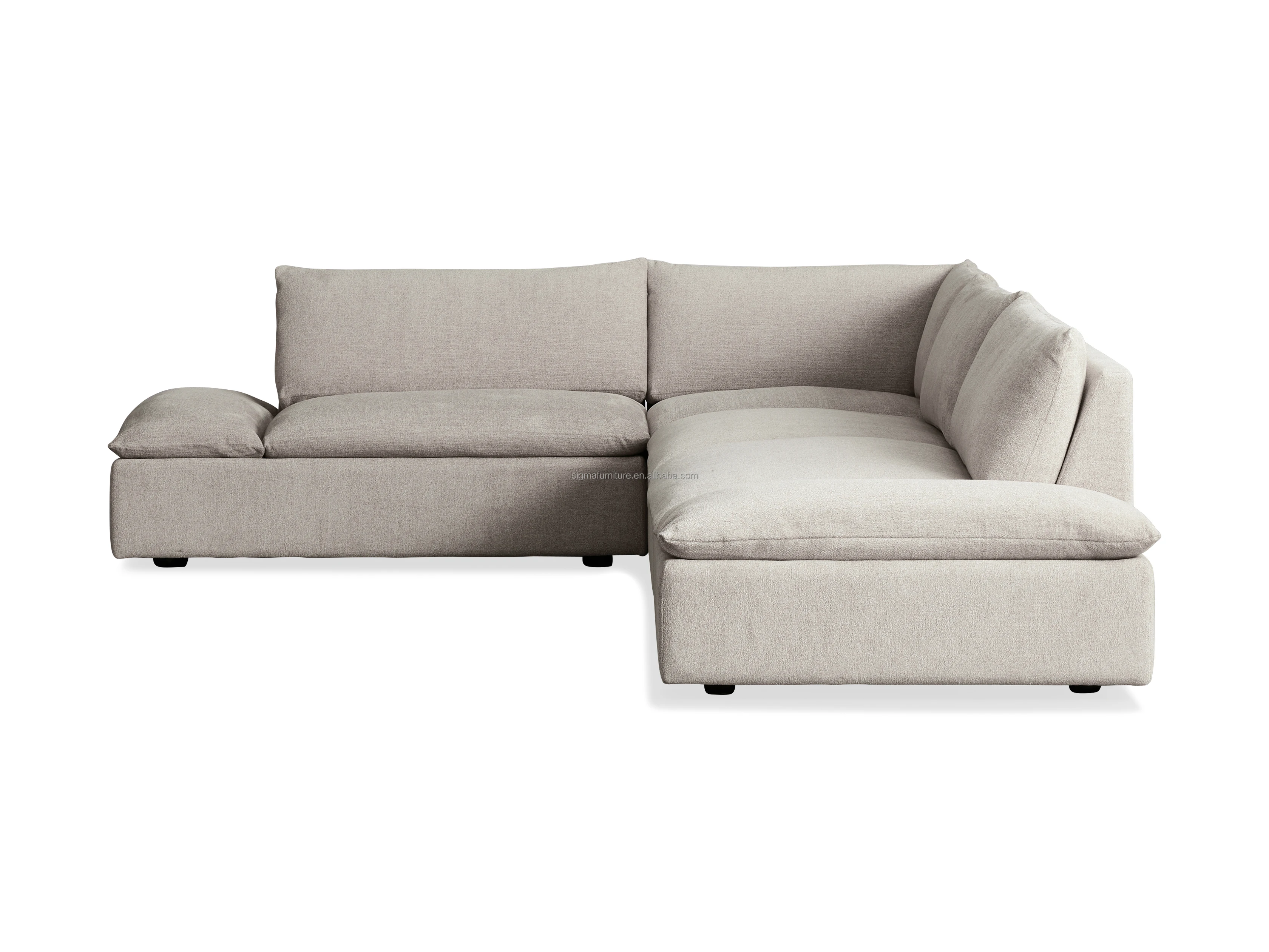 modern luxury 4 pieces modular top quality hot design sofa ideas best high end l-shape sofa set