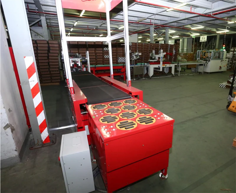 Intelligent Parcel Sorting Machine With Multi Customized Exists Machine For Parcel Weighing Code Scanning Full Automatic