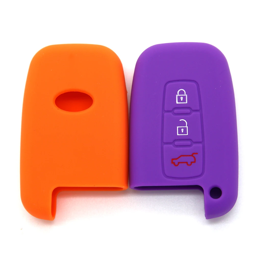 Custom Design Auto Part Durable 3 Buttons Silicone Rubber Car Remote Key Cover Case