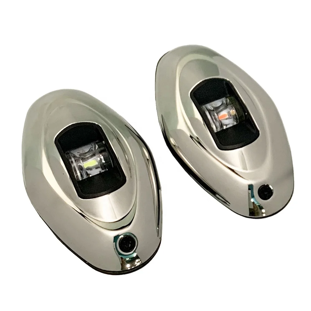 12VDC Yacht Marine Supplies Pontoon Boat Accessories Waterproof LED Navigation Red Green Side Lights