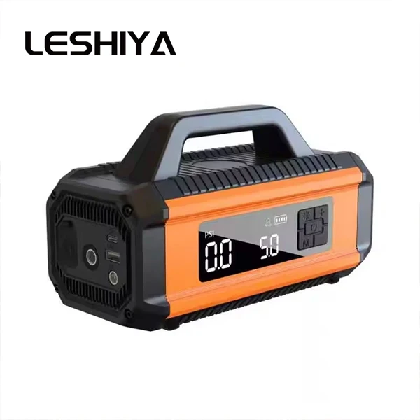 Factory Direct Supply High Power 14V Car Digital Portable Car Emergency Battery Jump Starter With Tyre Air Pump