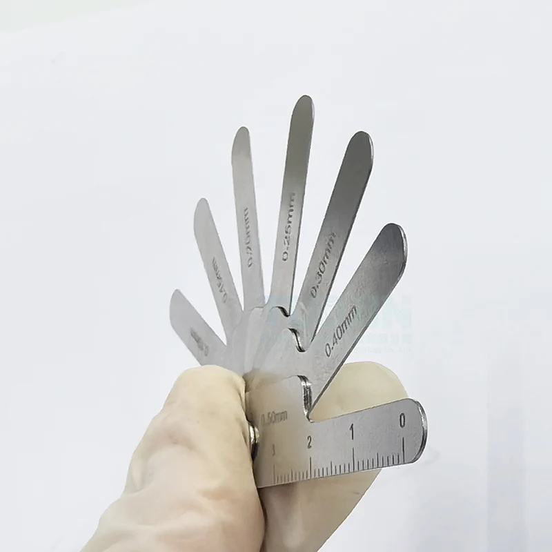 Dental Tooth Gap Measuring Ruler Interproximal Reduction Gauge Measure Reciprocating IPR Orthodontic Treatment Tools