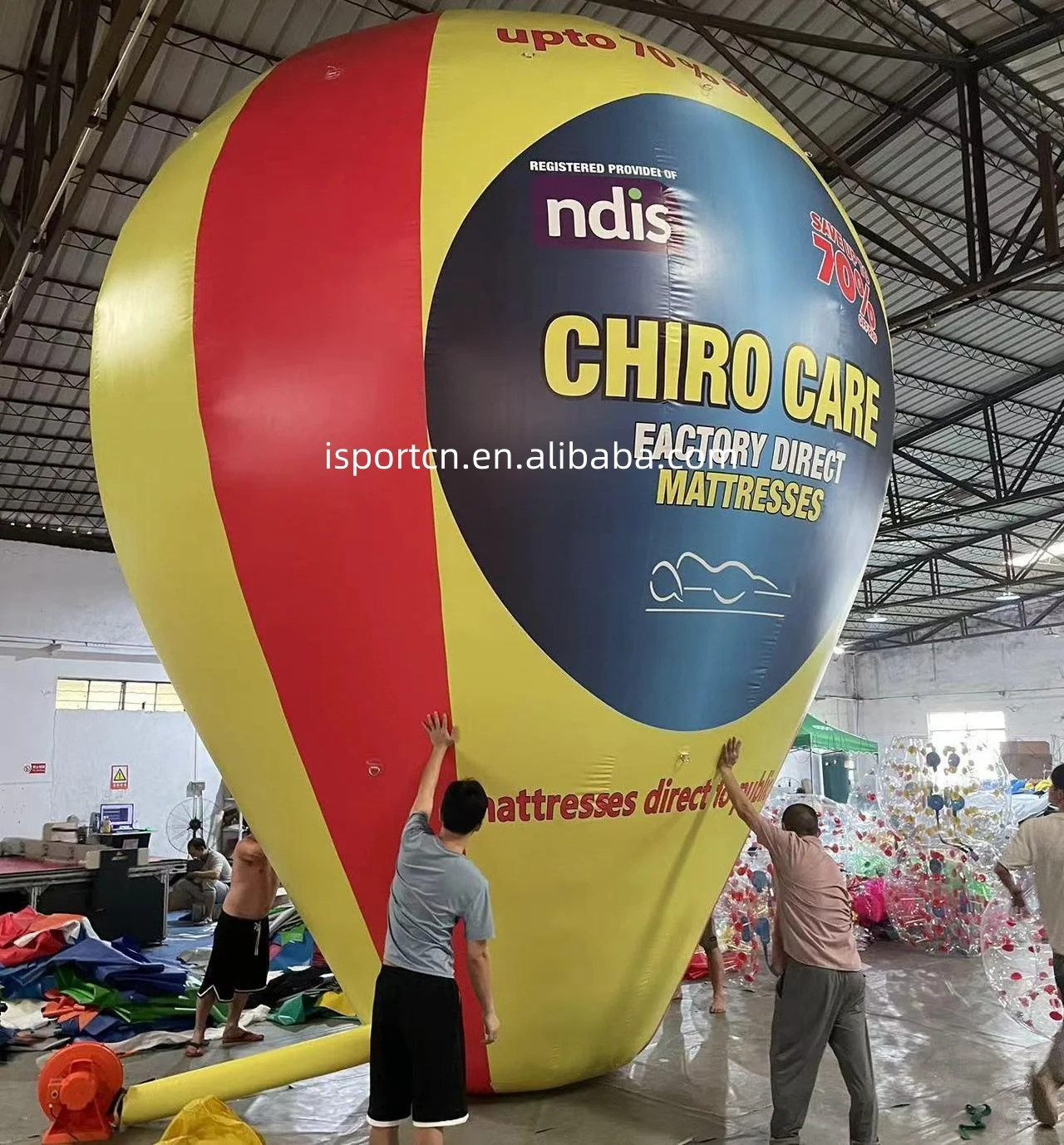 Cheap Inflatable Ground Balloon advertising Remax rooftop Advertising with LOGO and Banner