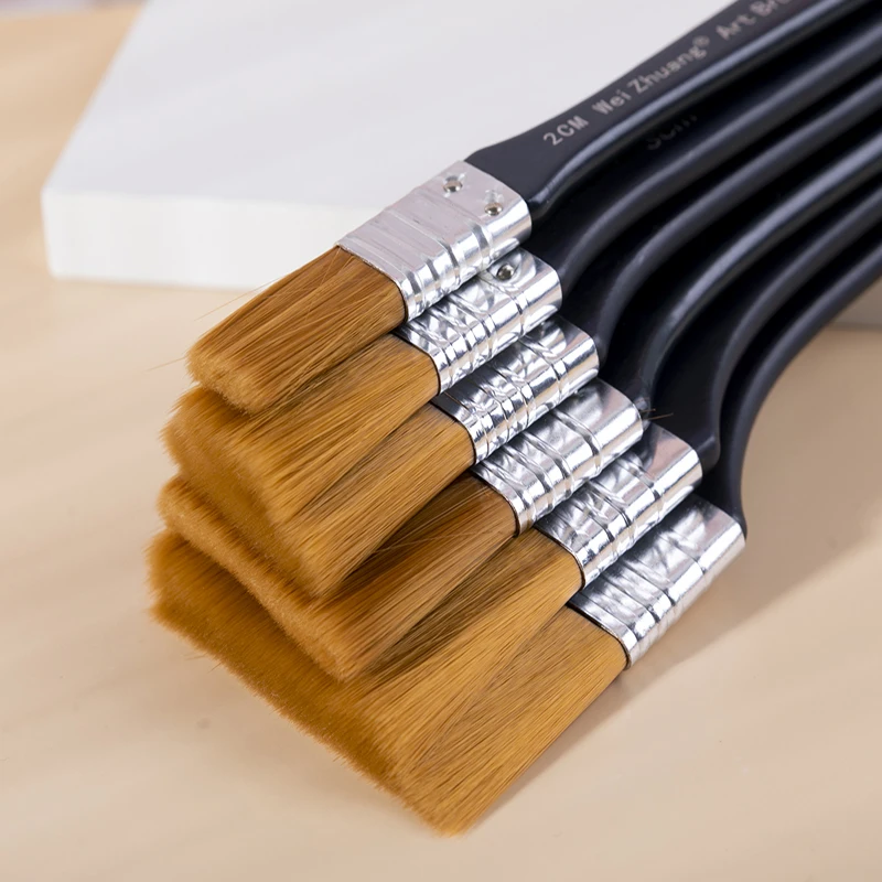 Boyi Xuan Hot Selling Wood Handle Smudge board brush for Art Painting and Whitewash