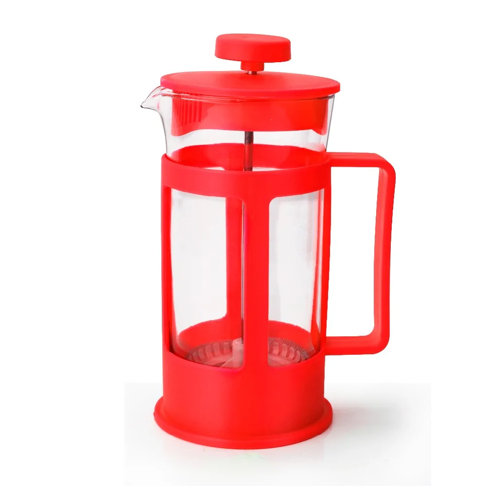 LEYING Hot Sales Free Sample 350ML Black Color Tea & Coffee  Maker Kitchen Glass French Coffee Press Coffee Pot