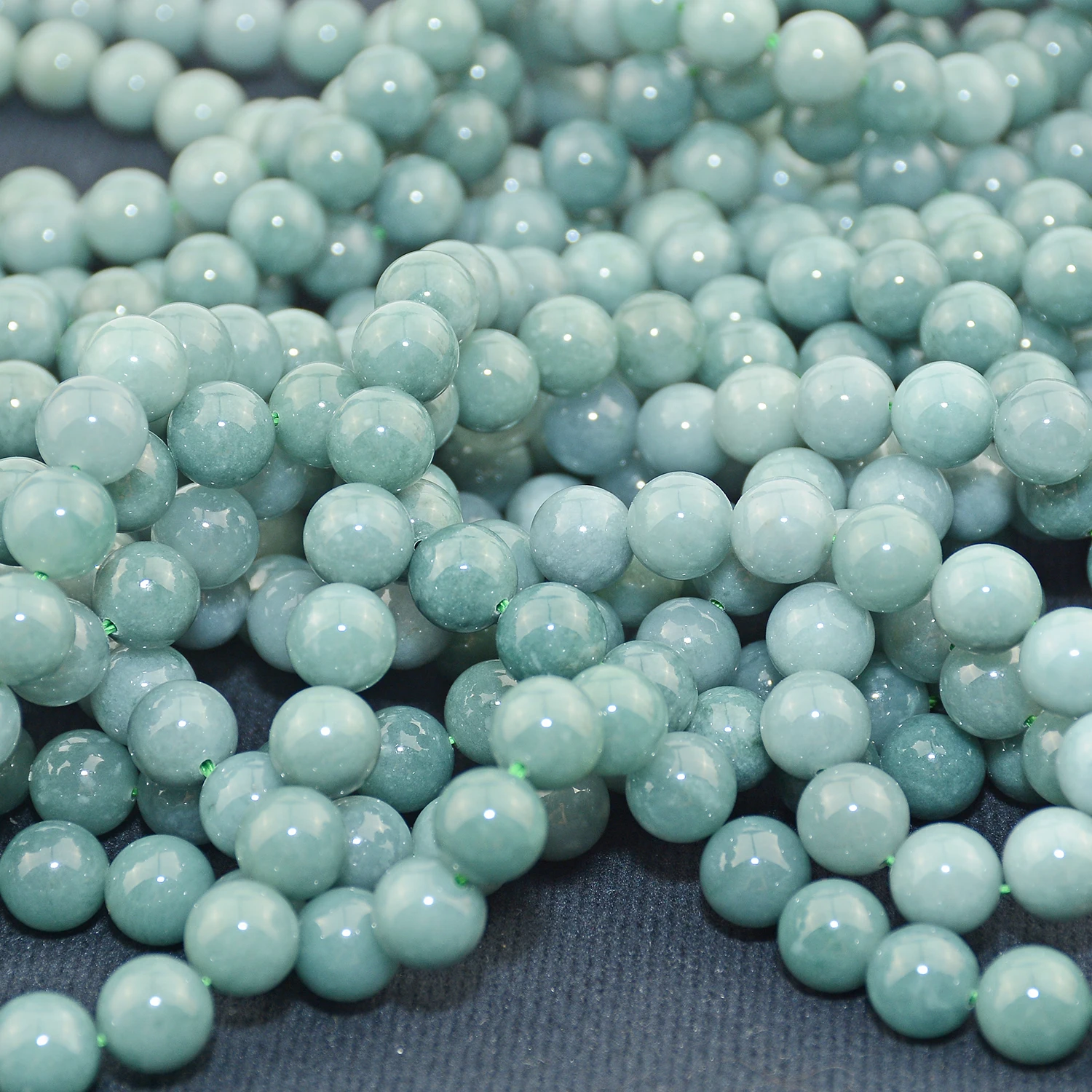 Natural Burma Jade / Jadeite Loose Round Beads 8.5mm