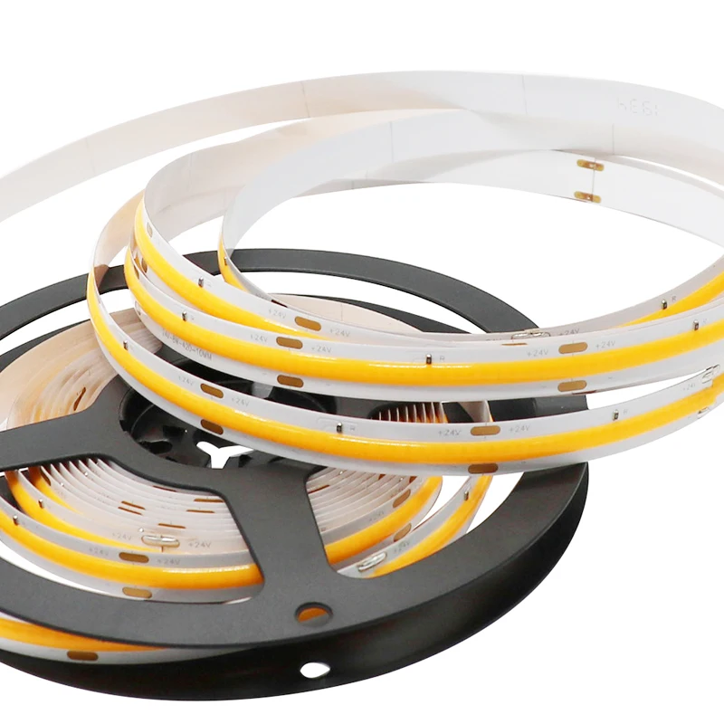 DC 12V COB LED Strip Flexible High Density Chips CRI 90 6000k Cob Rgb Led Strip Light