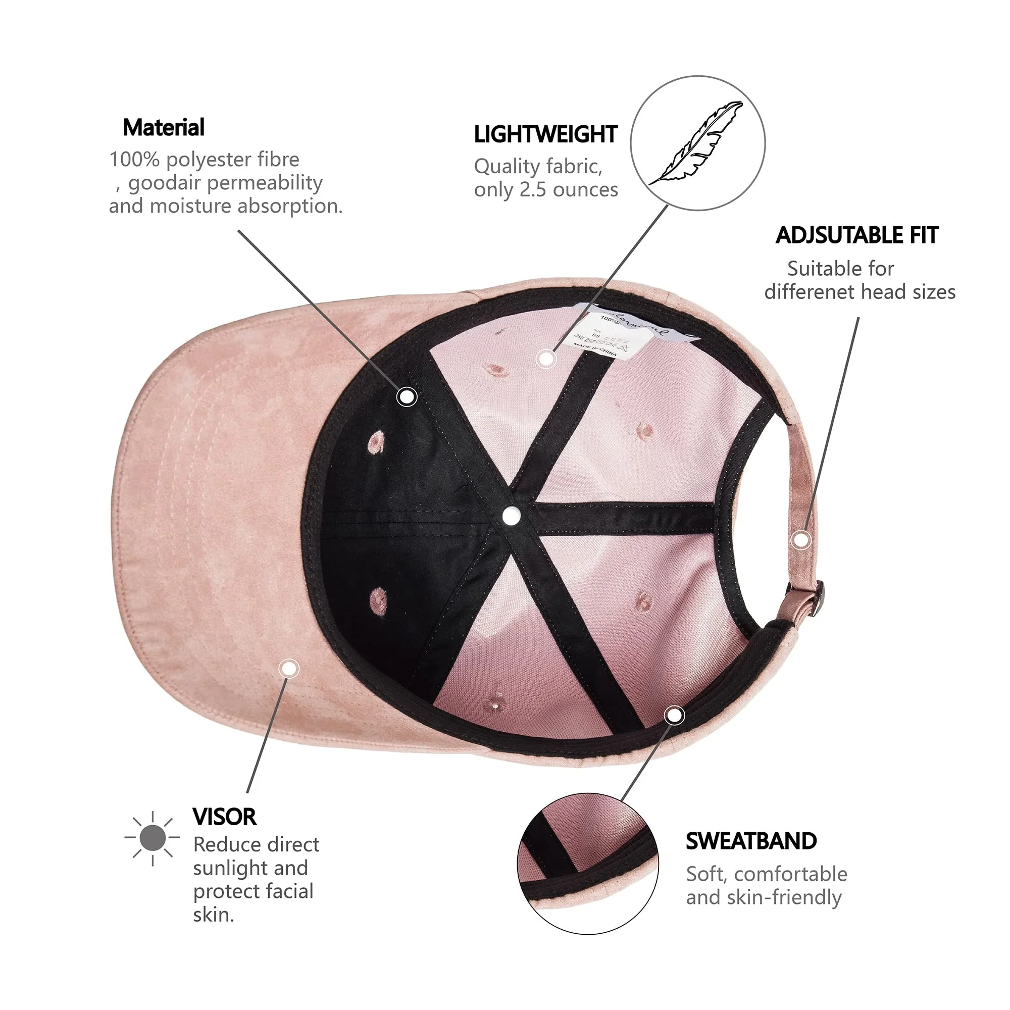 BSCI Manufacturer Custom Unisex Mens Dad Hat Gorras Fitted Plain Suede Baseball Cap