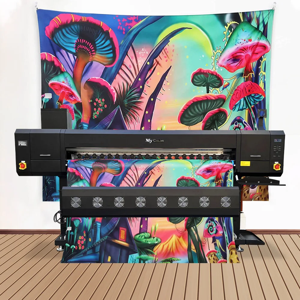 1.8m 4 head sublimation machine  with i3200/4720 sublimation printer Wide Format Sublimation Printer