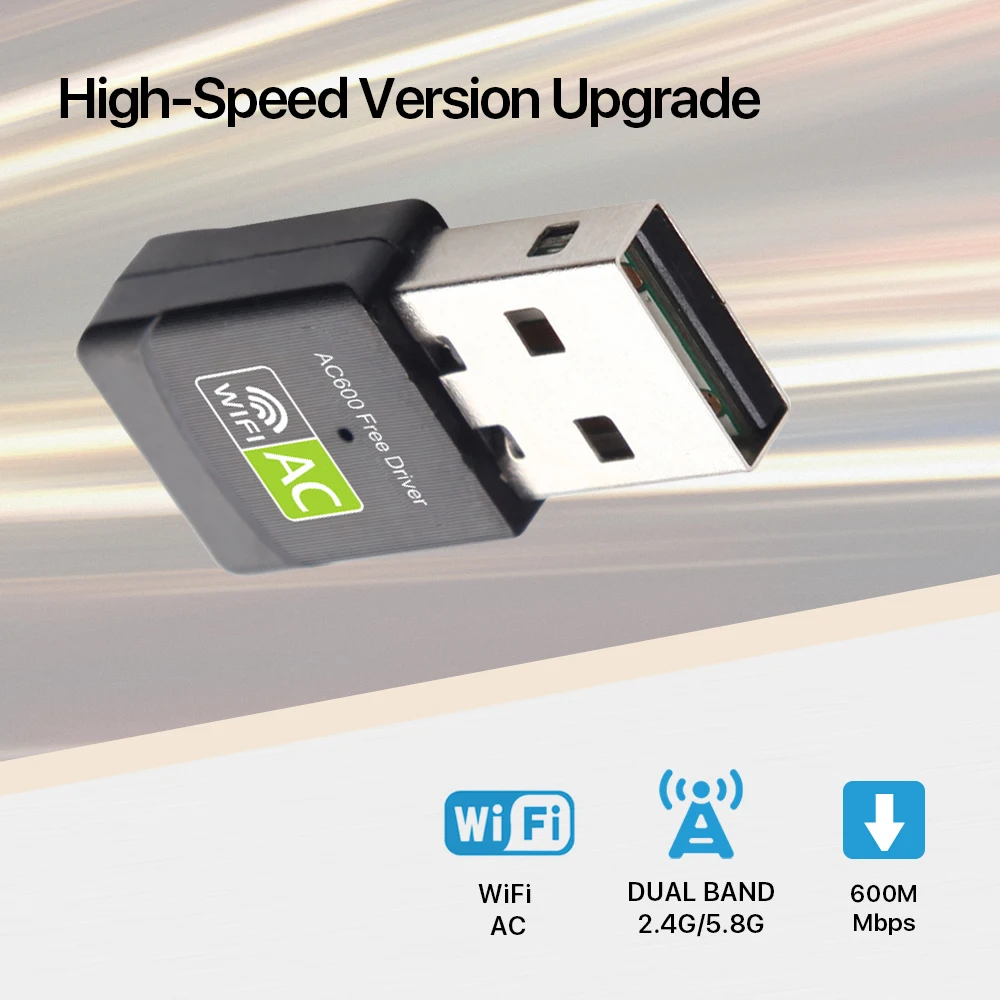 ALLINGE SDS596 600 Мбит/с Бесплатный драйвер USB WiFi приемник адаптер для