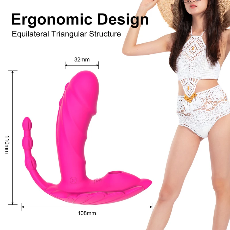 Portable Massage Insert Clit  Remote Control 10 Modes Wearable Vibrator Waterproof Silicone Sex Dildo Stimulation Masturbator
