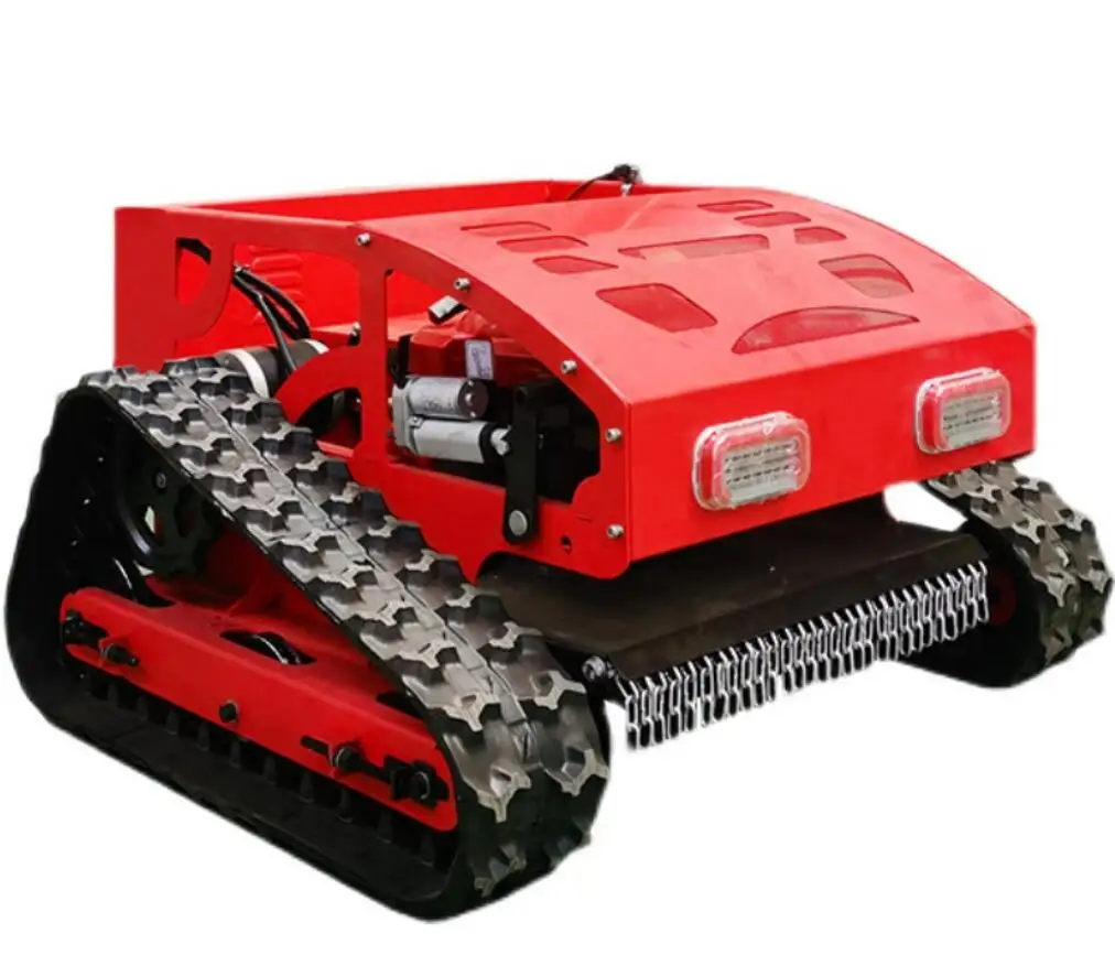 Fully automatic orchard lawn mower household self-propelled all-terrain crawler remote control lawn mower