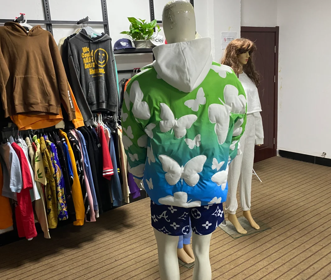 Oem Odm Custom Brand Winter Printed Thick Mens Bubble Coat Hooded Down Puffer Jacket