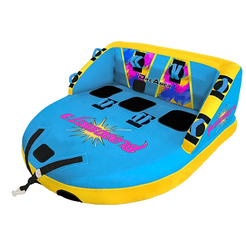 3 Person Big Mable Towable Tube and Ski Tubes for 3 Riders