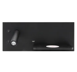 ECOJAS 2022 Wall Lamp Wireless Charging Reading Lamp with USB Socket Recharge Night Led Wall Light Modern Gold Painting Copper