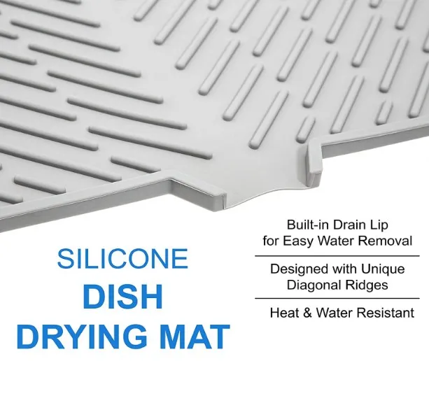 2022 новый силиконовый коврик для сушки посуды большой размер