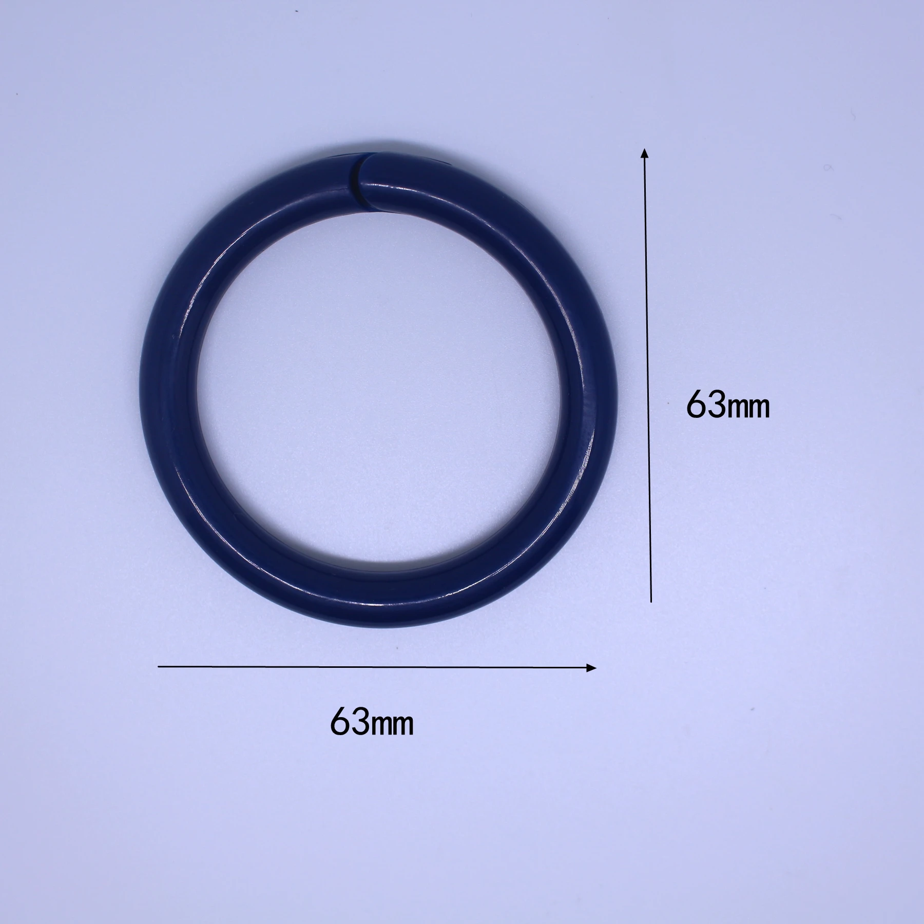 Wholesale kids plastic ring Circular open rubber ring Hanging baby toy custom LOGO plastic ring solid sizer