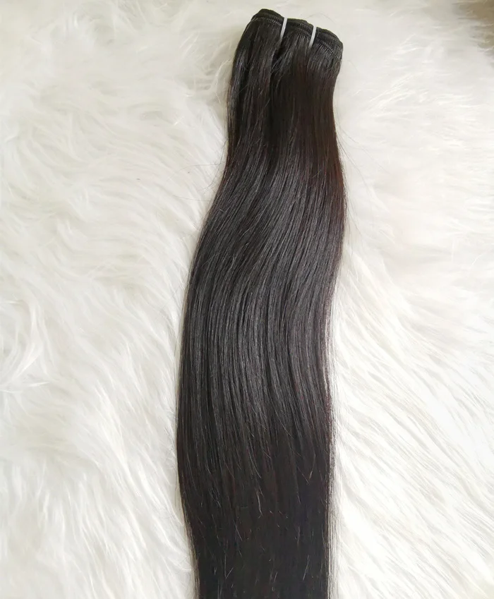 Last more than 5 years  Wholesale one donor raw Chinese hair weaves single donor raw virgin hair bundles Real human virgin hair