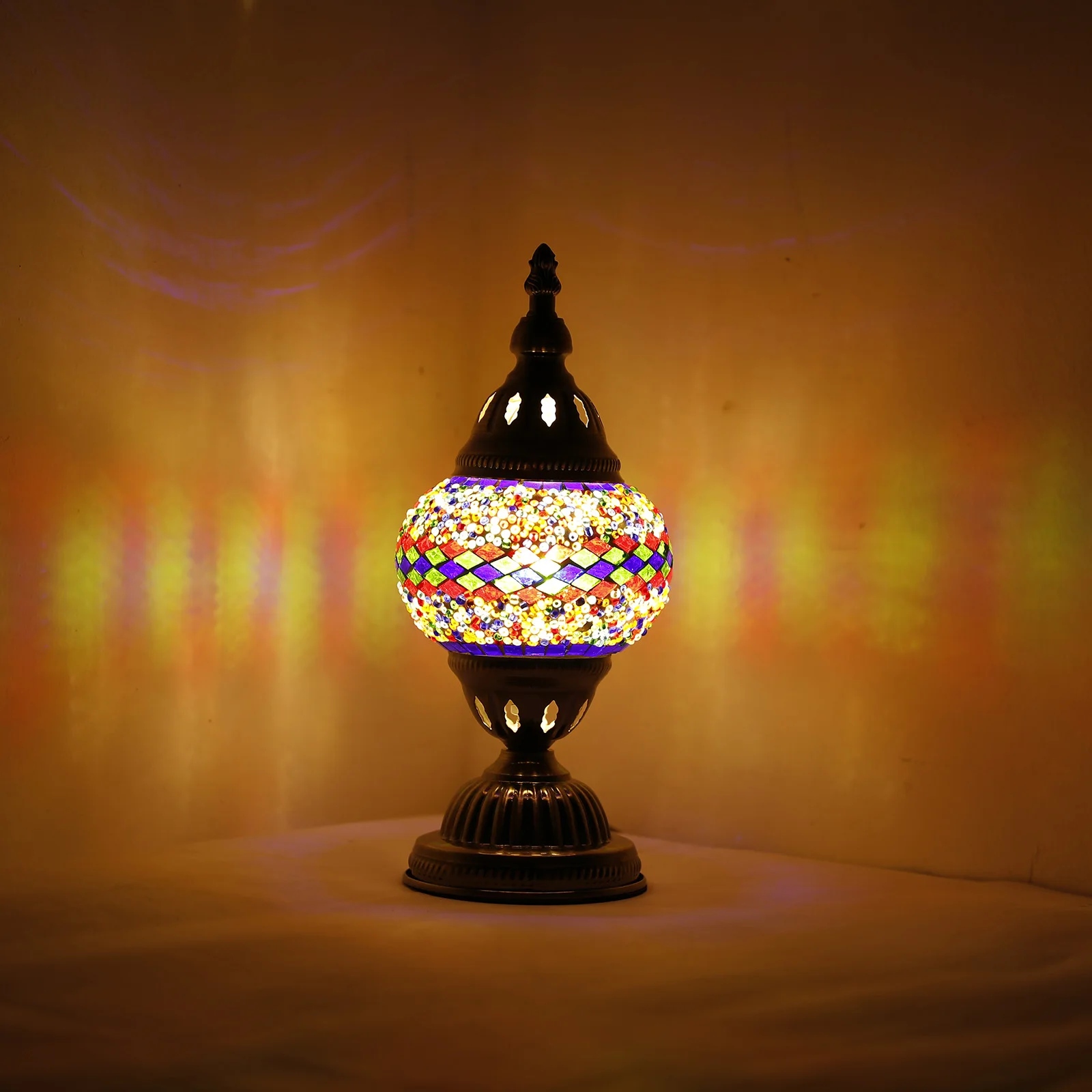 Marrakech Handmade Glass Turkish Mosaic Lamp Kit DIY Mosaic Table Lamp Home Craft Kit