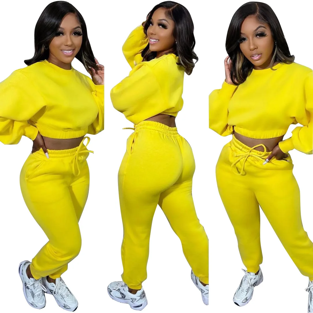Women Fall 2 Piece Pant Set Clothing Outfits Matching Sets Sweat Suit Jogging Suits Wholesale Tracksuits