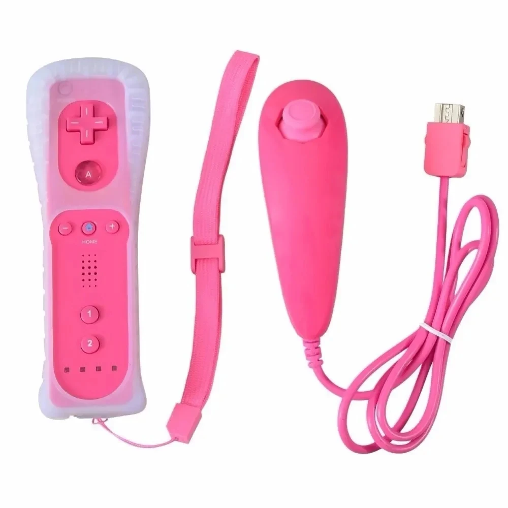 2 in 1 Built in Motion Plus Wireless Gamepad For Wii Remote Nunchuck Controller For Wii Joystick