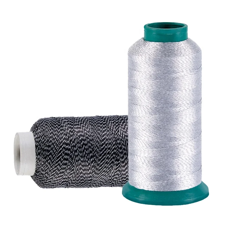 Eco-friendly Sewing Thread For Touch Screen Fabric Silver Conductive Embroidery Thread Anti Static Sewing Thread