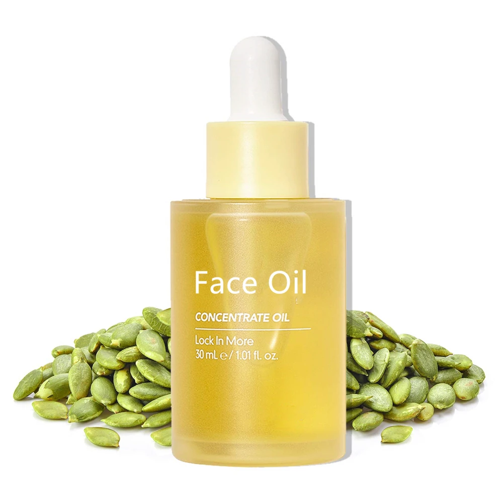 Private Label Organic Vegan Hydrating Pumpkin Seed Face Oil Serum For Dry Skin