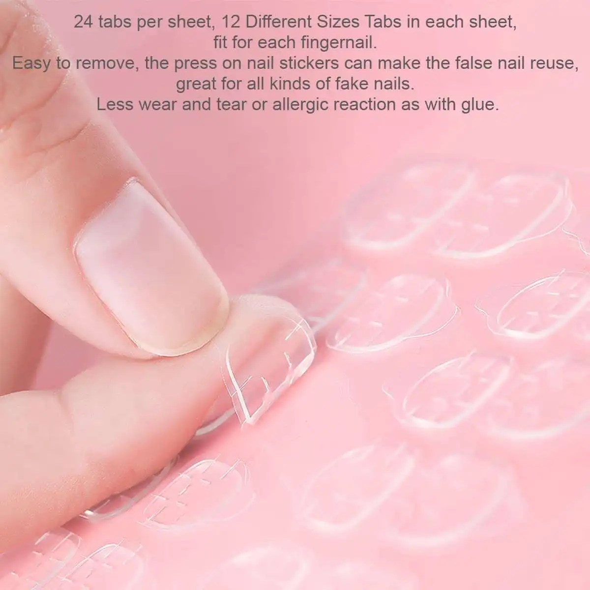Wholesale 24pcs/box Pink Fake Nail Coffin Style Bride False Nails Pure Color Preaa On Nails