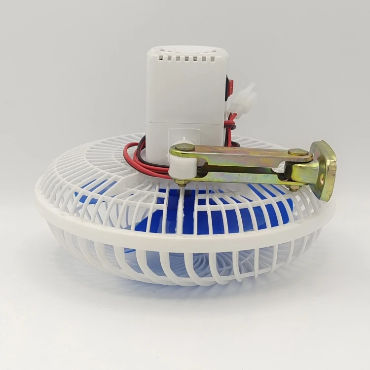 All plastic 12v rotary car fan made in China