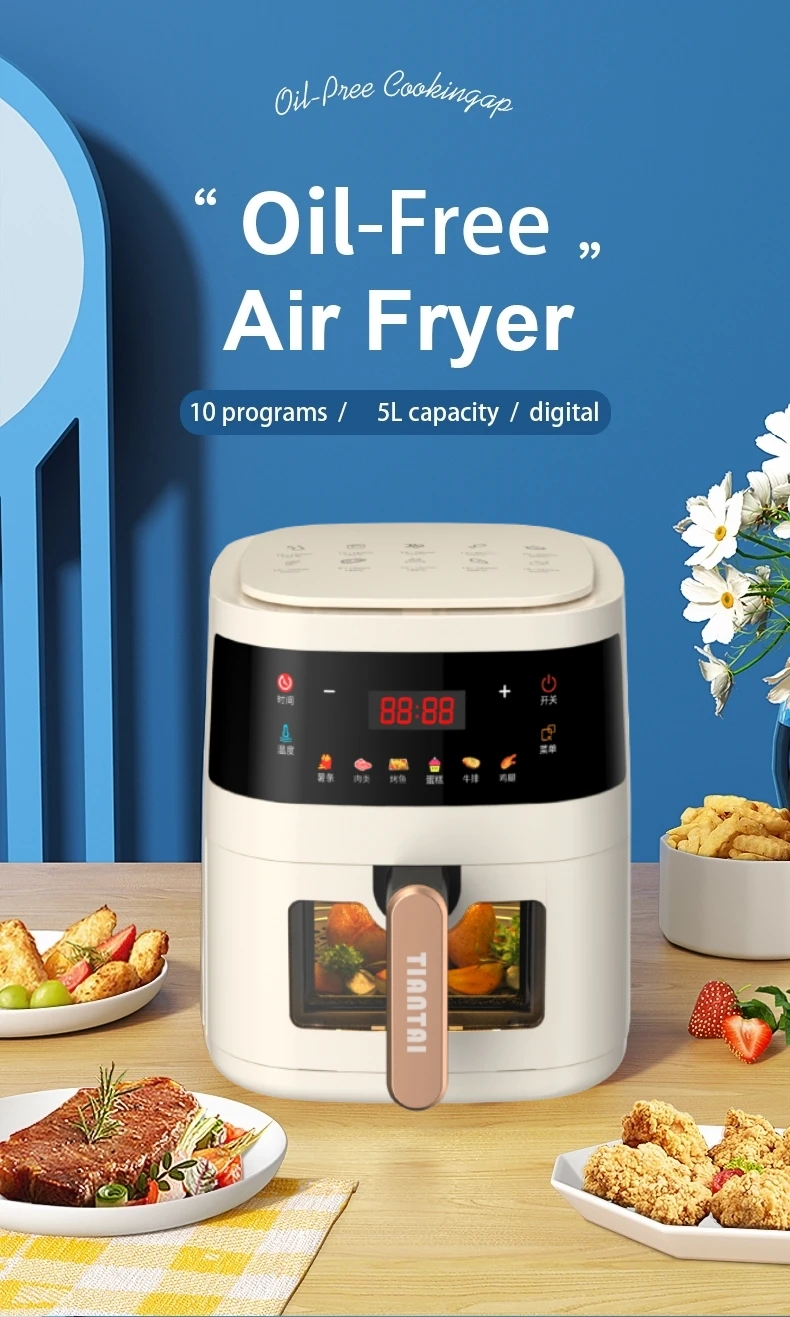 Smart Kitchen Appliances Air Deep Fryer Electric Oven Toaster Lcd Display Fryer Freidora De Aire Nin Ja Air Fryer