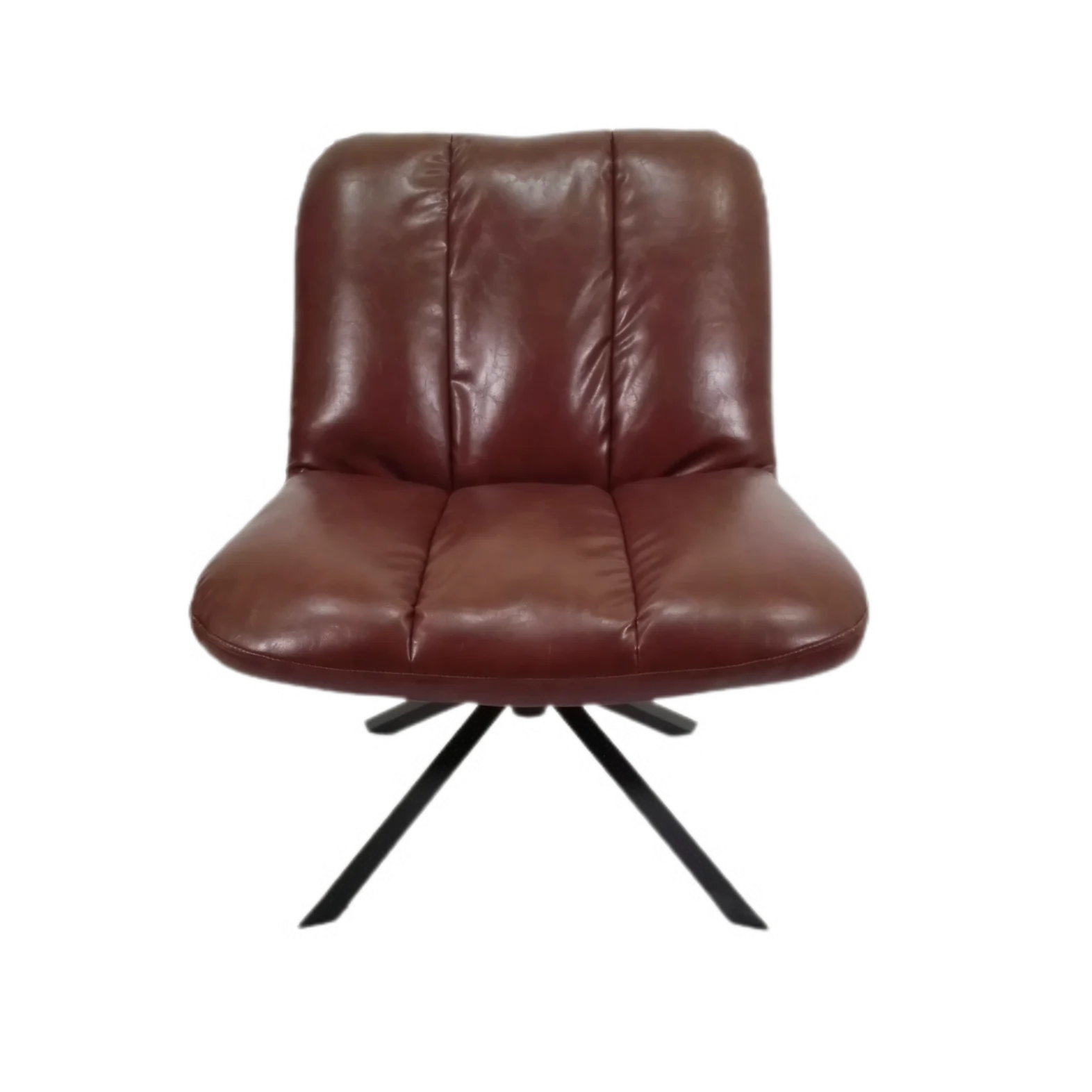 Furniture manufacturers genuine leather sofa chair design lounge metal legs modern pu leather dining chair