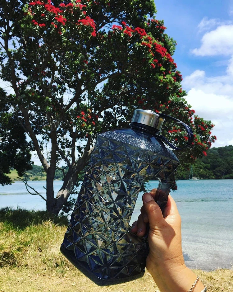 2.2L Half Gallon Water Bottle with Insulated Storage Sleeve - Tritan BPA Free Large Water Bottle/2.2 Liter (74 Ounce) Big Sport