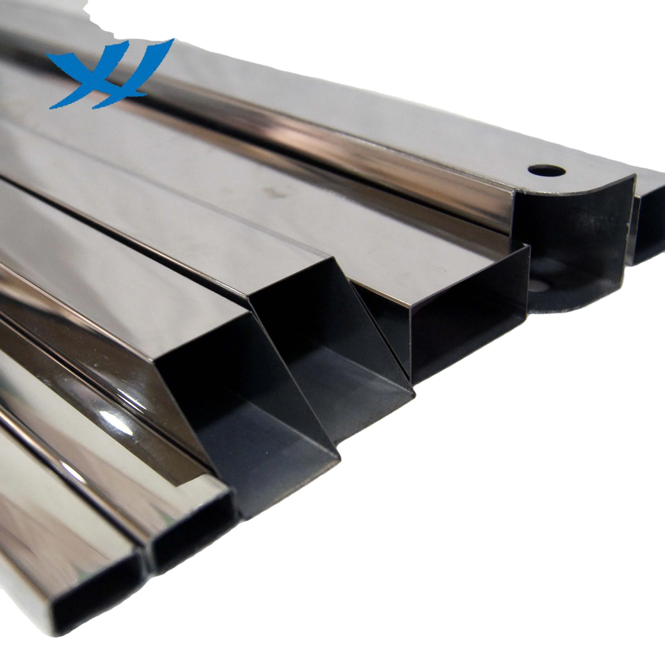 Factory direct custom stainless steel square tube 201 304 316 mirror polished decorative rectangular stainless steel tube