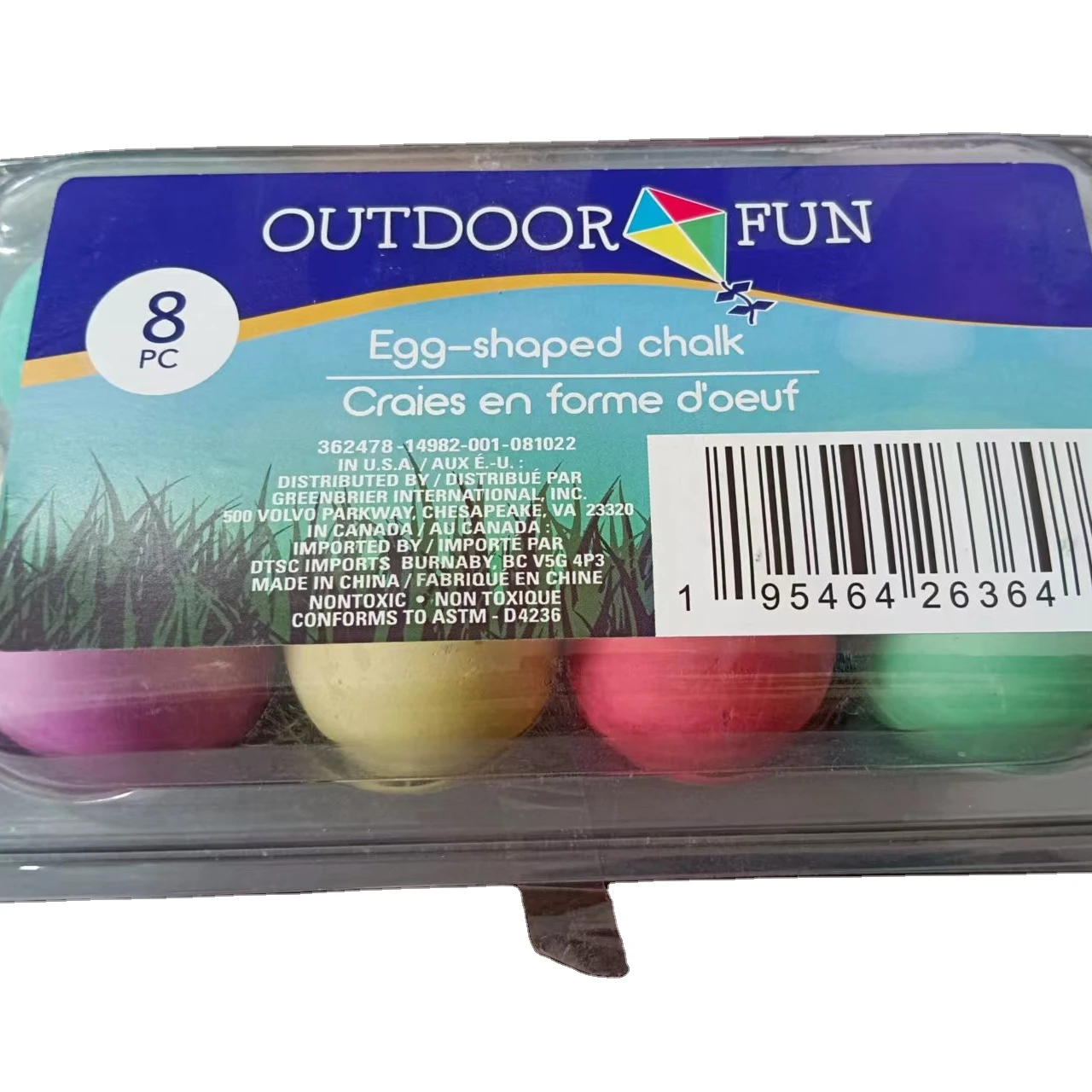 8pcs chalk egg set sidewalk chalk street chalk dustless reflective