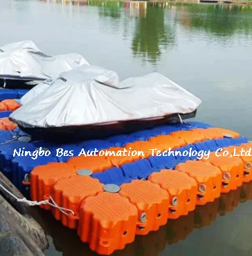 Shore ramp marine jet ski floating dock modular floating dock platform plastic pier pontoon bridge